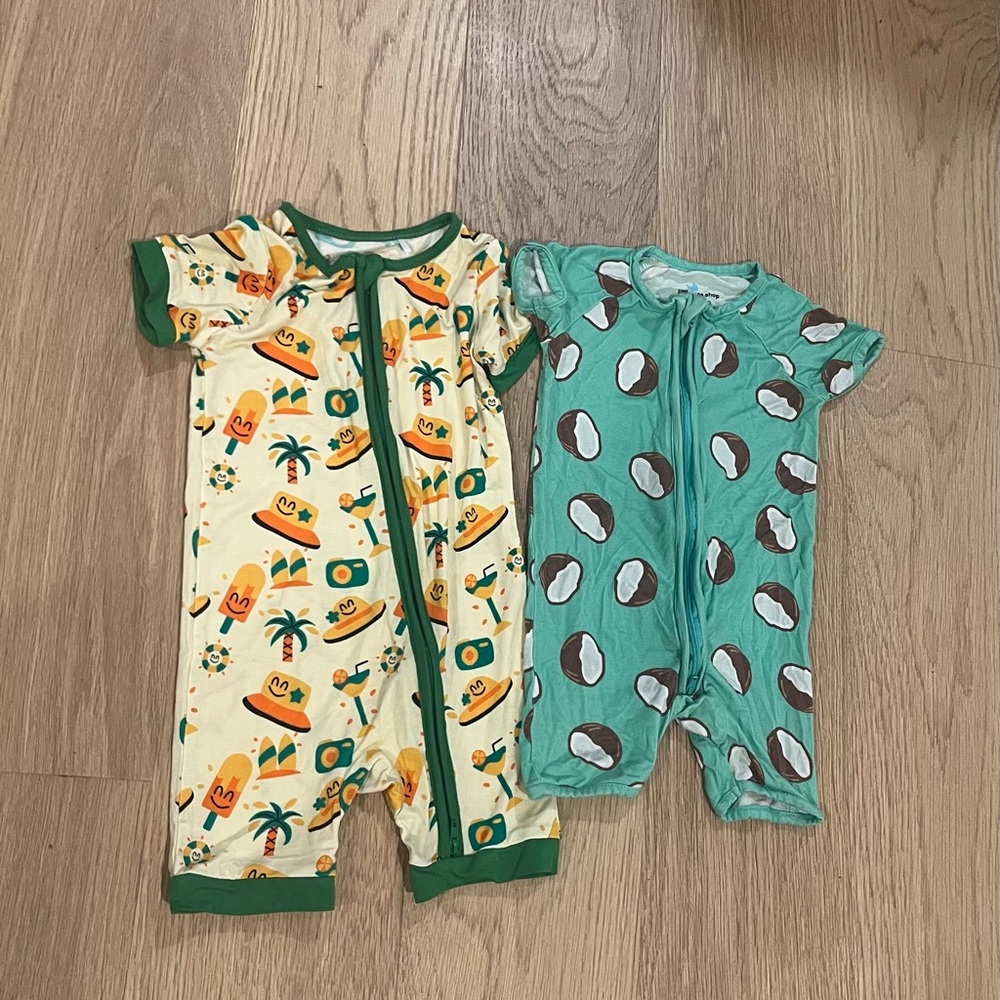 Two bamboo pajamas 12-18 months